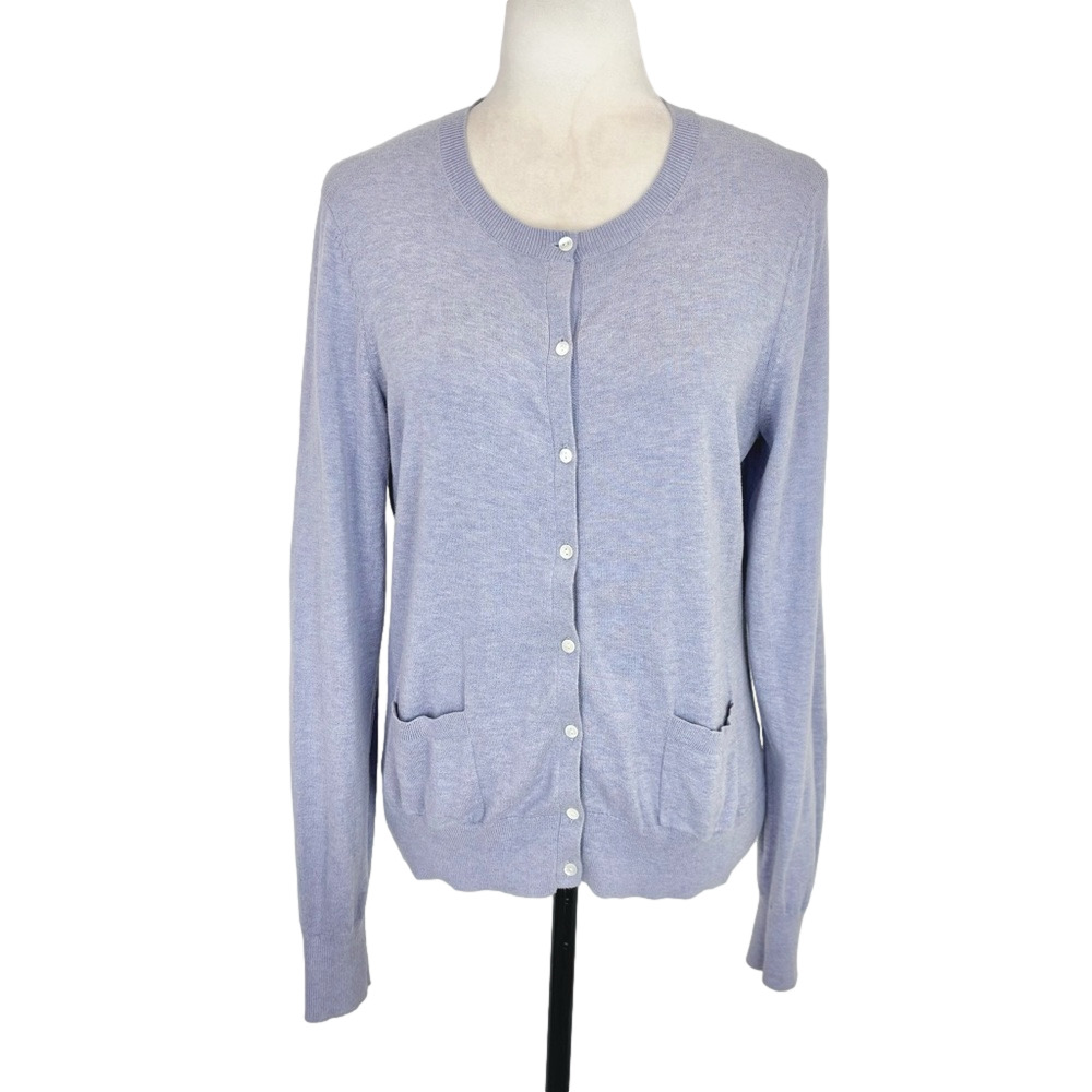 Banana Republic lilac cashmere blend cardigan